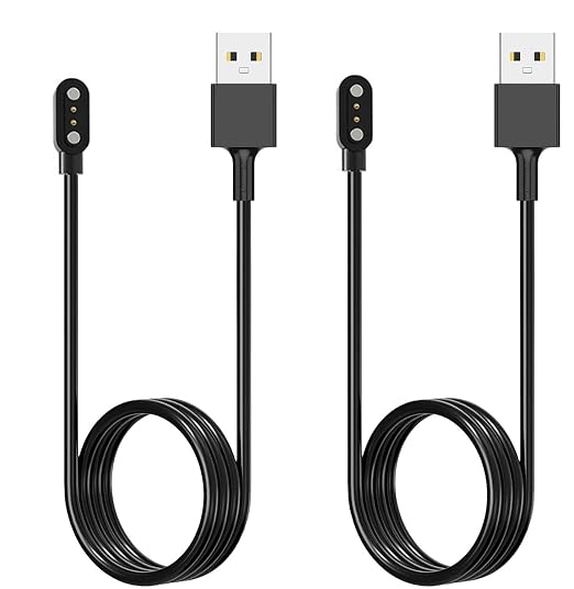 2 Pack 3.3FT Magnetic Smart Watch Charger USB Charging Cable for Letsfit Willful YAMAY ID205L ID205U