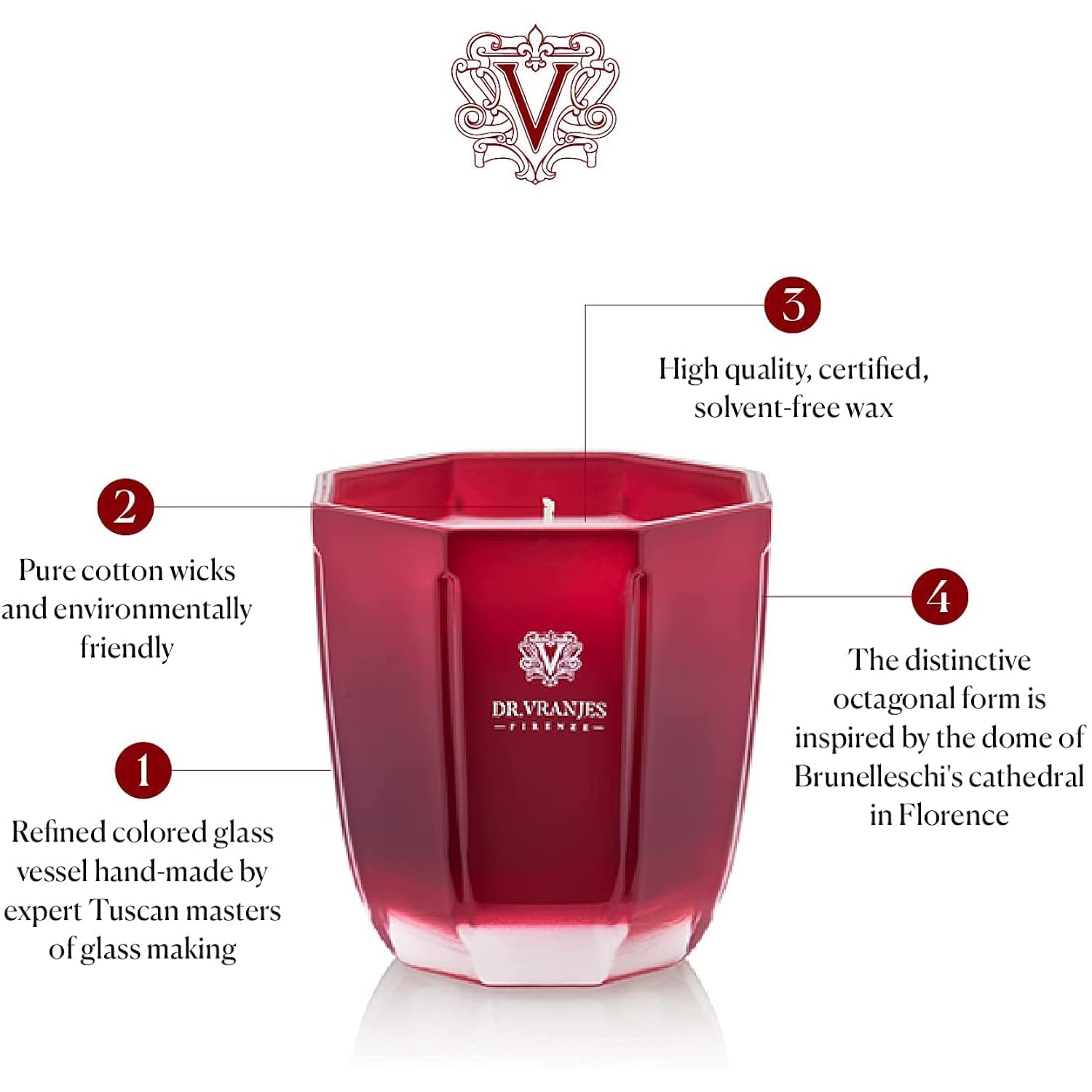 Decorative Scented Candle Tormalina - Melograno 200G Home Fragrance, Made In Italy