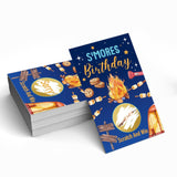 50 Pack S'Mores Birthday Camping Bbq Theme Game Scratch Off Cards, Funny Scratch Cards For Birthday Game, Camping Raffle Tickets For Bonfire Party Lottery Group Games Family Activity