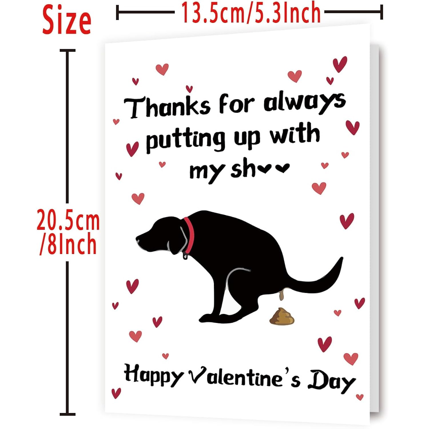 Naughty Valentines Day Card To Dog Mom Dad, Funny Puppy Valentine’S Day Gift Ideas, Happy Vday Greeting Card For Friends