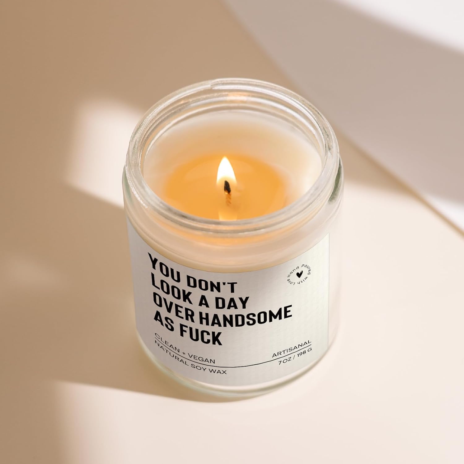 Valentines Day Gifts For Him Boyfriend Husband, Funny Birthday Gifts For Men Brother Friend, Romantic Anniversary Present For Men Boyfriend Husband Fiance, Lavender Candle(7Oz)