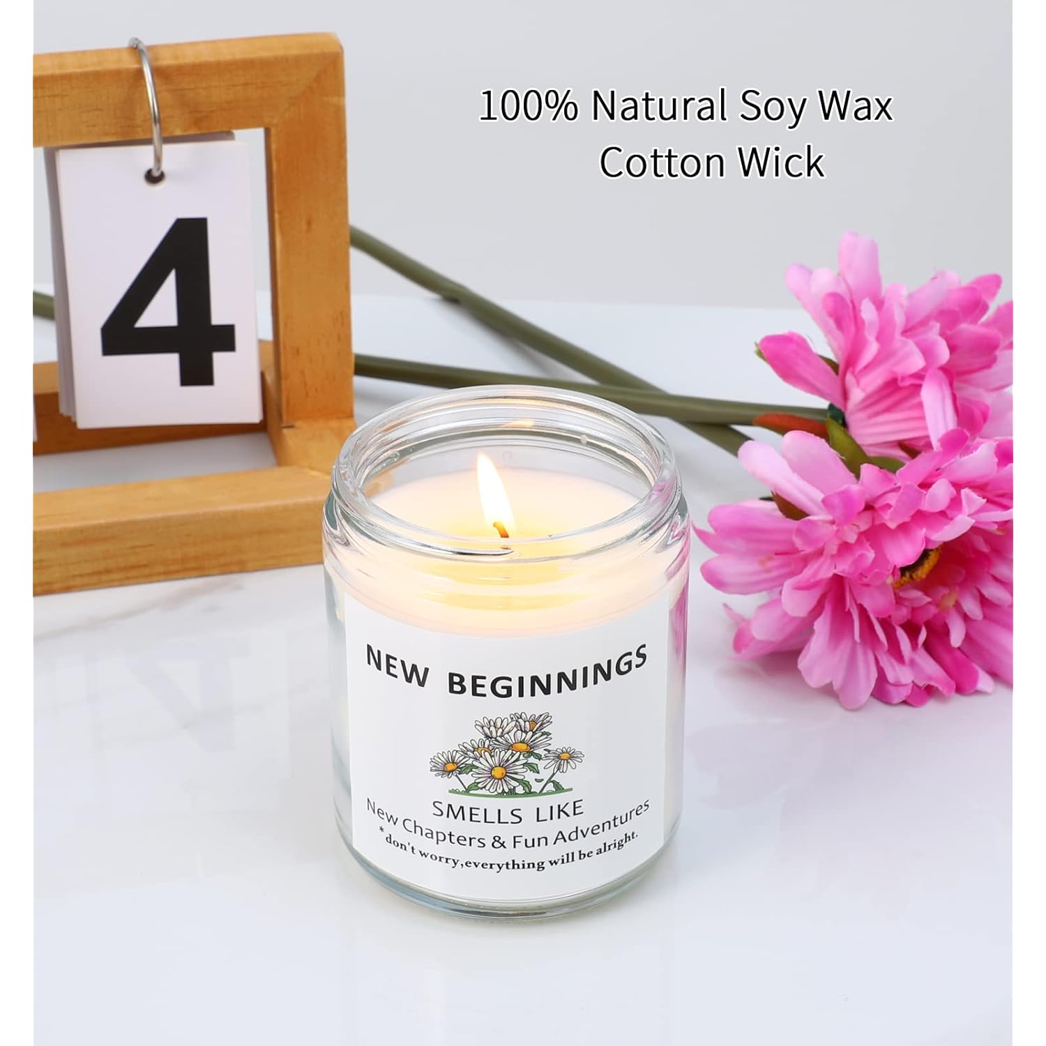 New Beginnings Box - Daisy Mug & Candle Gifts For New Job, Farewell, Good Luck