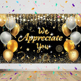 We Appreciate You Banner Backdrop for Retirement Party