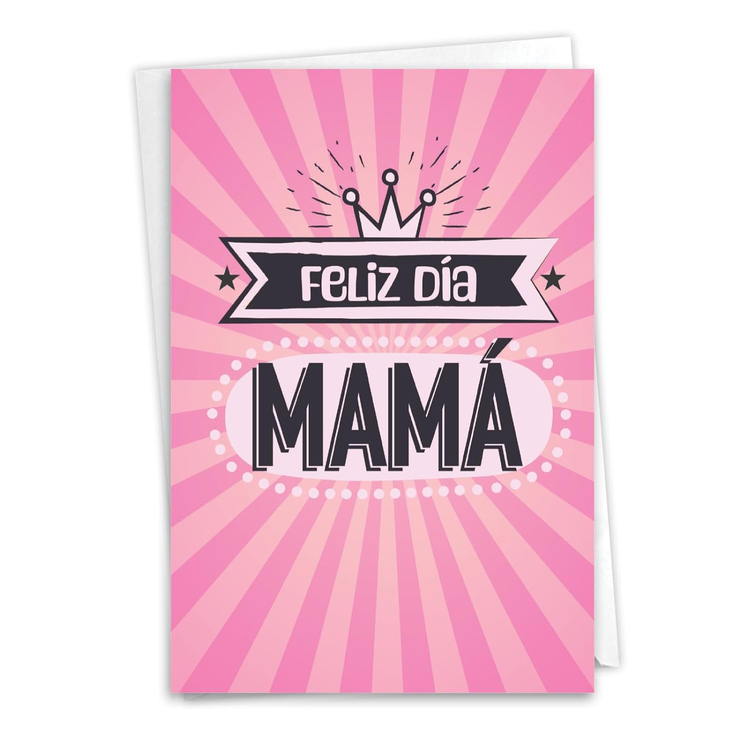 Funny Spanish Mother'S Day Greeting Card With 5 X 7 Inch Envelope For Women (1 Card) Mom Spanish Mom'S Day C8396Mdg-Sl