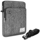 Tablet Sleeve Case 10 Inch Water Resistant Shoulder Messenger Ipad Bag For 9.7" 10.5" 11" Ipad Pro M2/10.9" Ipad A14 Air 5/10.5" Surface Go 3/10.5" Samsung Galaxy Tab A S6/Huawei Mediapad,Grey