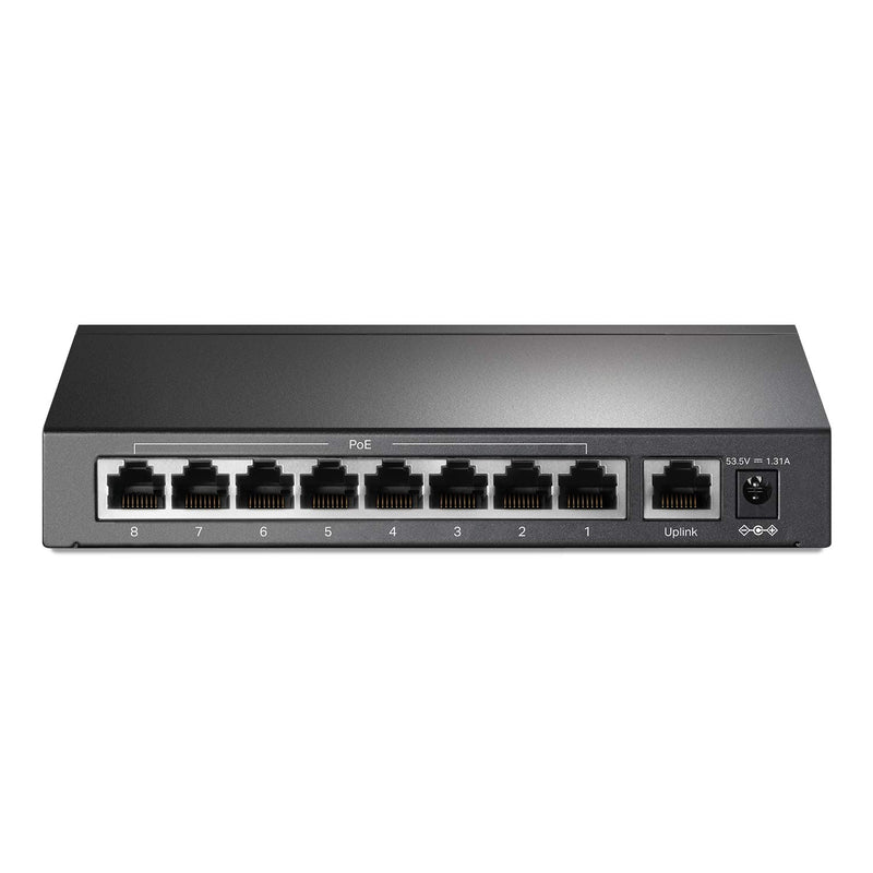 TP-Link 9 Port Fast Ethernet 10/100Mbps PoE Switch | 8 PoE+ Ports @65W | Sturd