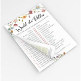 Bridal Shower Game Set – 4 Fun Games And Activities For 30 Guests, Includes Bingo, He Said She Said, Bride & Groom Trivia, And Wedding Phrase Guessing Game, Love In Bloom Wildflower Design