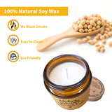 Funny Engagement Scented Candles Relaxing Lavender For Couples, New Weds (Wish You Much Happiness, 7 Oz / 200 Gram)