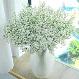 120Pc Baby Breath Artificial Flowers - Babies Breath Flowers Artificial Bulk Faux Flowers Bouquet White Flores Real Touch Fake Flowers Arrangements Wedding Centerpieces Tables Decorations