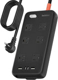 Outdoor Waterproof Power Strip IPX6 6 Outlets 4 USB Ports 15FT Extension Cord Wall Mount
