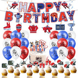 Ice Hockey Party Happy Birthday Banner-Hockey/Sports Games/Match Themed Party Decorations Supplies Hockey/Sport Birthday Party Decorations Supplies Favors Decor