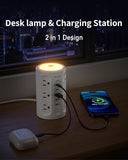 Power Strip Tower 12 Outlets 5 USB Ports 10FT Extension Cord Night Light