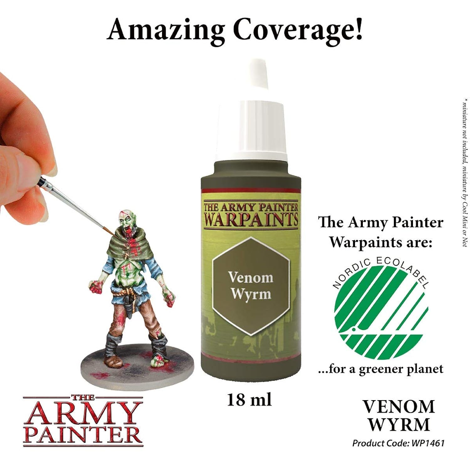Venom Wyrm Warpaint - Acrylic Heavily Pigmented Water Based Paint For Tabletop Roleplaying, Boardgames, And Wargames Miniature Model Painting