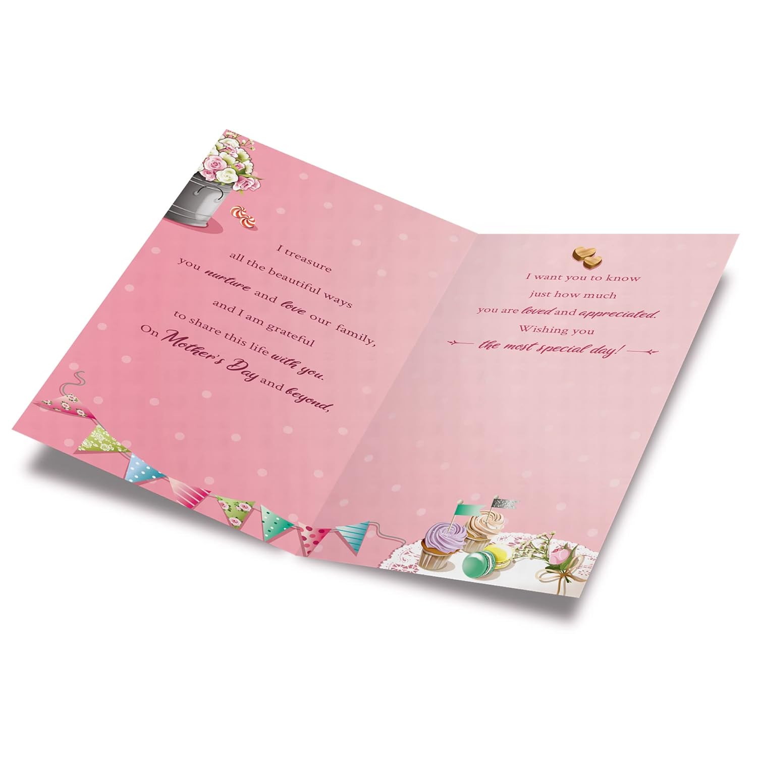 Mother'S Day Card For Wife, Made In America, Eco-Friendly, Thick Card Stock With Premium Envelope 5In X 7.75In, Packaged In Protective Mailer (Gorgeous Wife)