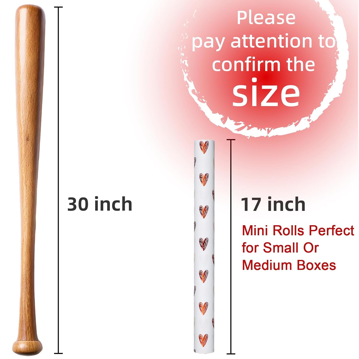 Wedding Wrapping Paper, Valentine'S Heart Wrapping Paper, Red Foil Heart Design Girl Birthday Gift Wrap Present Paper For Valentine’S Day, Anniversary, Bridal Shower (17 Inch X 33 Feet)