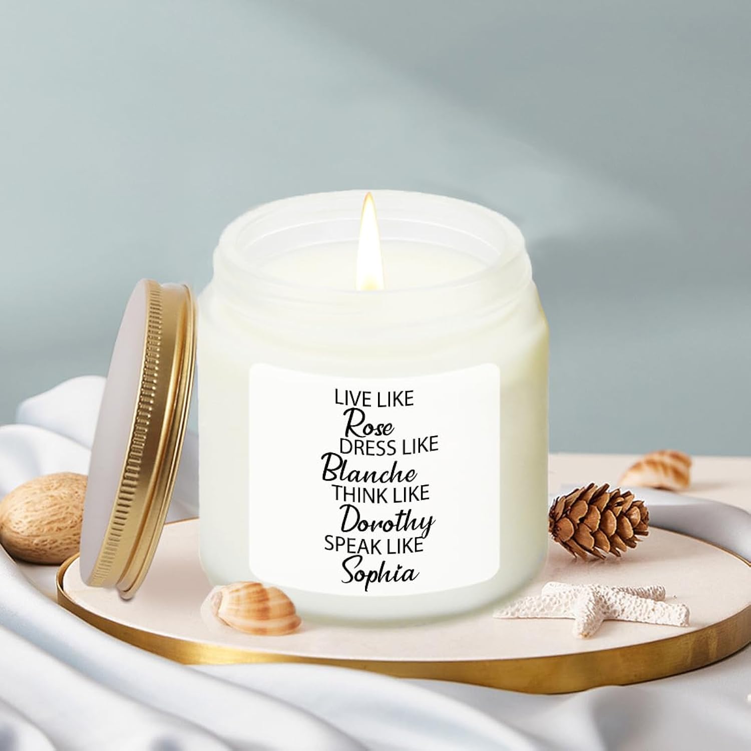 Golden Girls Gifts For Women Scented Candle Lavender - Funny Birthday Gifts For Friends Girls Sisters - Christmas Gift For Friends - Golden Girl Merchandise Gift - Soy Candle 4Oz