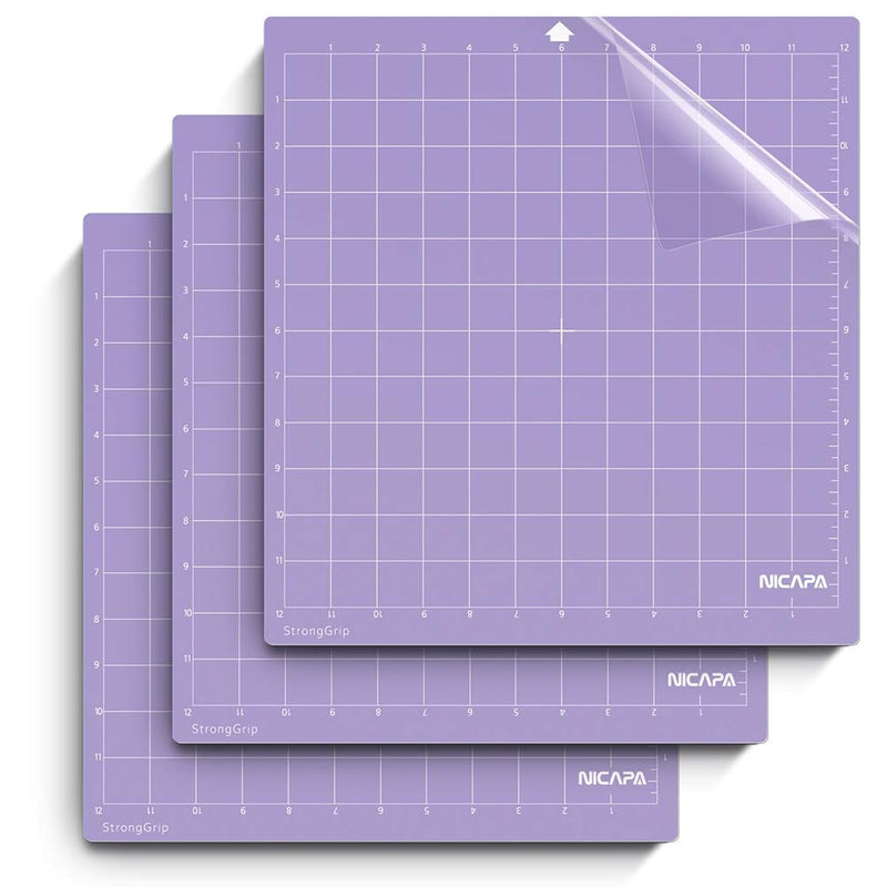 Cutting Mat For Silhouette Cameo 3/2/1 Strong-Grip,12X12 Inch 3Pack) Adhesive&