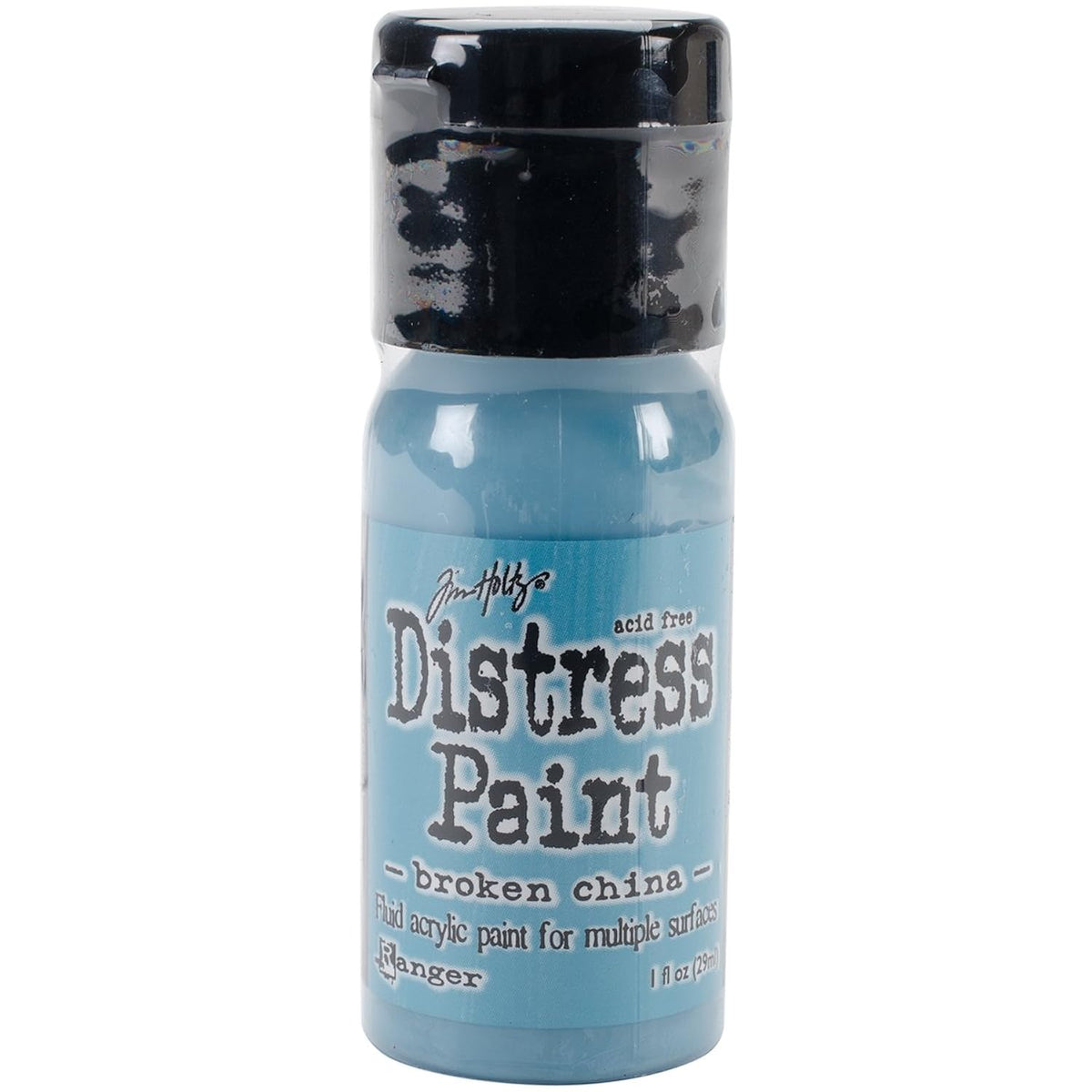 Ranger Tim Holtz Distress Paint Flip Top 1oz, Broken China Blue