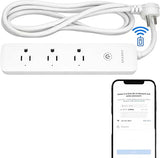 Smart WiFi Surge Protector Power Strip 3 Outlets 4 USB Ports Voice Control Alexa Google Home