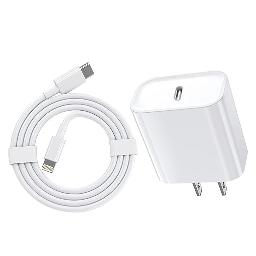 20W USB C Fast Charger with MFi Lightning Cable for iPhone & iPad