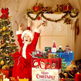 4 Pcs Extra Large Christmas Gift Bag 20 X 16 Inch Jumbo Gift Bag Large Tote Bag With Handles Reusable Non Woven Gift Bags Santa Snowman Christmas Gift Bags For Xmas Party Favor Shopping Supplies Bags
