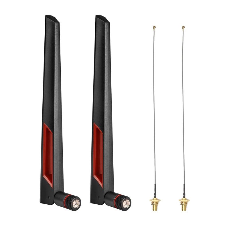 8Dbi Wifi Antenna 2.4Ghz 5Ghz 5.8Ghz Dual Band Rpsma Antenna + 15Cm U.Fl/Ipex