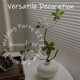 Artificial Plants Greenery Stems, Long Stems Azaleas False Flower,Plastic Plants Floral Artificial Plants Flowers For Diy Garden Home Decor Soft Shape