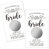 50 Pack Flower Plants Scratch Off Game Cards For Country Wedding, Bridal Lottery Tickets, Wedding Shower Ideas