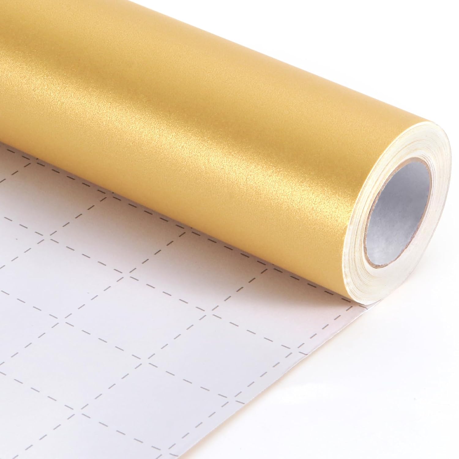 Gold Matte Wrapping Paper, 17Inch X 33Ft Solid Color Christmas Gift Wrap Pearly Lustre Paper, Art Craft Paper Roll, Gift Wrapping Paper For Wedding, Valentine'S Day, Birthday, Christmas, Baby Shower