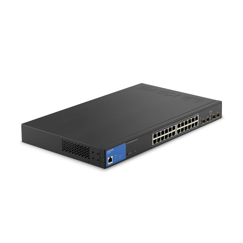 Linksys 24 Port Gigabit Managed Network Switch with 4 x 1Gb Uplink SFP Slots -