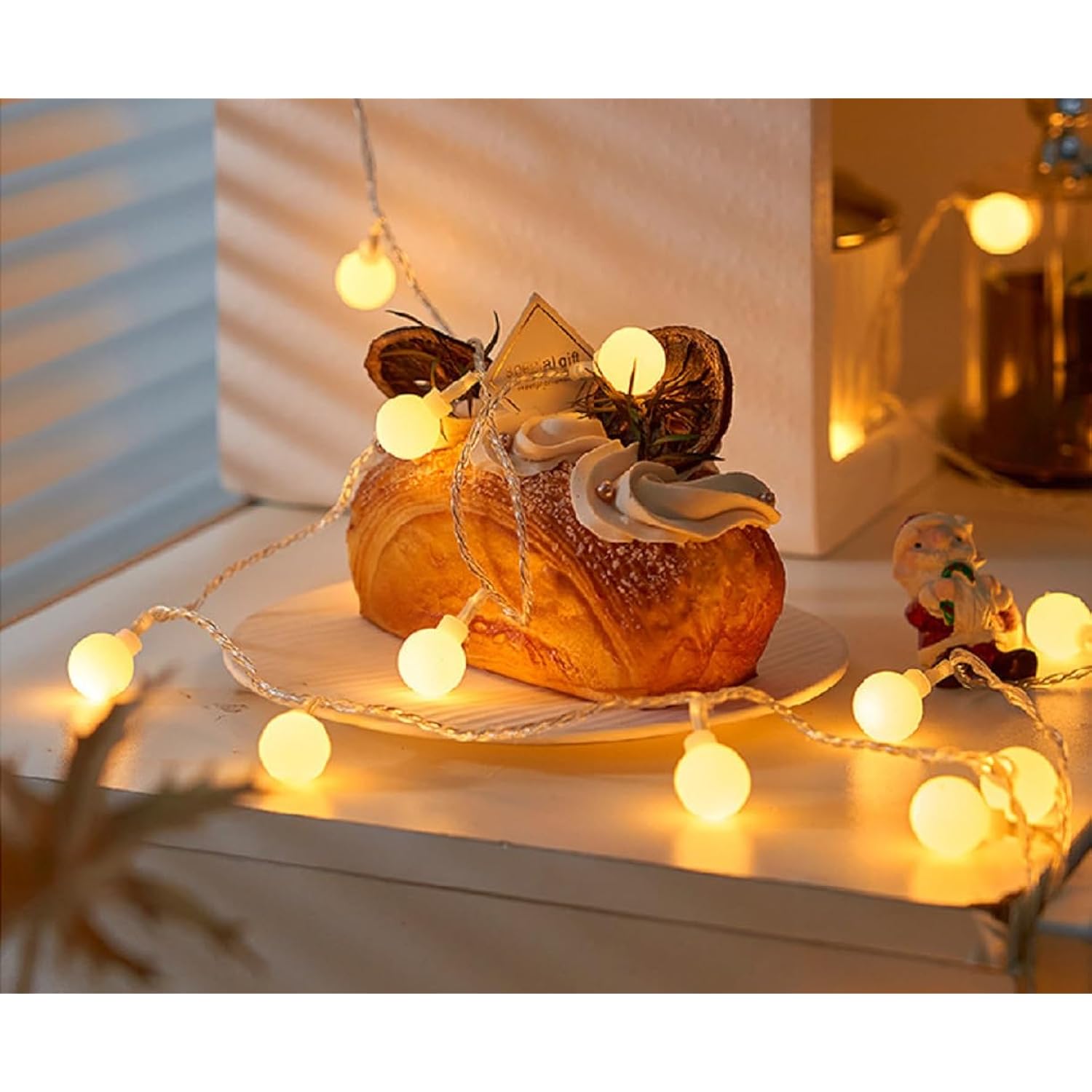 Globe String Lights, 10Ft 20 Led Usb Powered Globe Fairy String Lights Warm White For Birthday Party Wedding Christmas H
