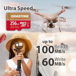 256GB Micro SD Card, 4K Pro, A2 V30, UHS-I U3, 100MB/s, Adapter Included