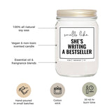 You Nique Designs Writer Candle 9Oz - Gifts For Journalists - Jar Candle, Author Gifts, Book Author - Cool Surprise For Writers And Authors