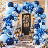 Blue Balloon Arch Kit Garland with Star Balloons Party Decorations