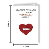 Funny Valentine’S Day Scratch Off Card, Naughty Scratch Love Card For Husband Boyfriend, Adult Dirty Card
