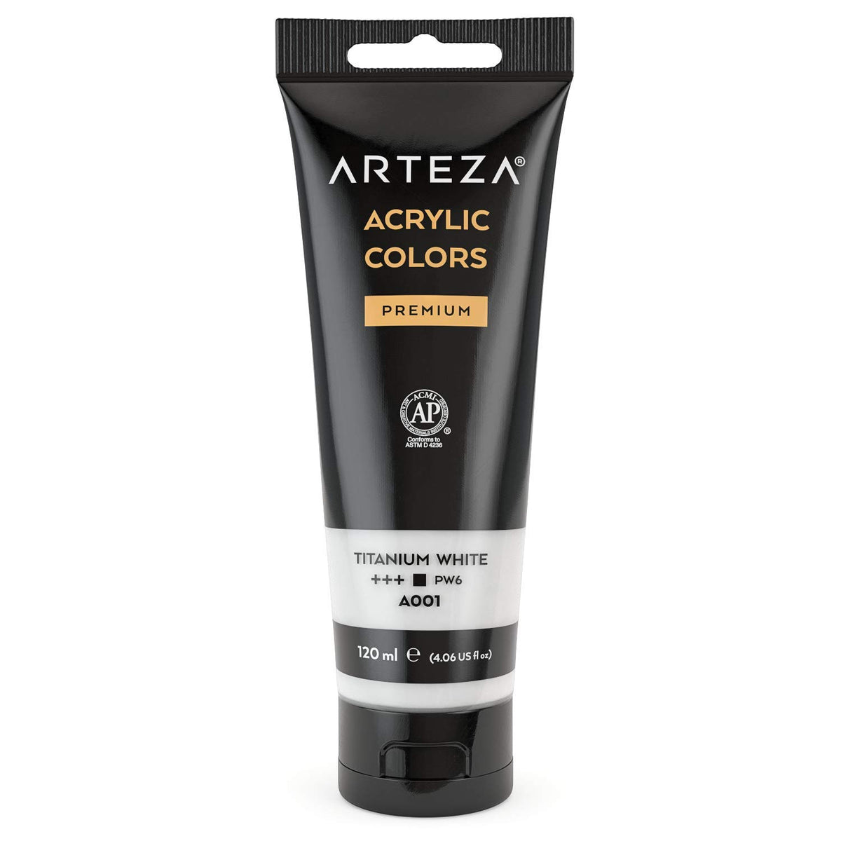 Acrylic Paint, Titanium White Color, (120 Ml Pouch, Tube), Rich Pigment, Non Fading, Single Color Paint For Artists & Hobby Painters