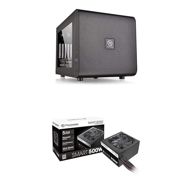 Thermaltake Core V21 SPCC Micro ATX Cube Computer Chassis and White Certified