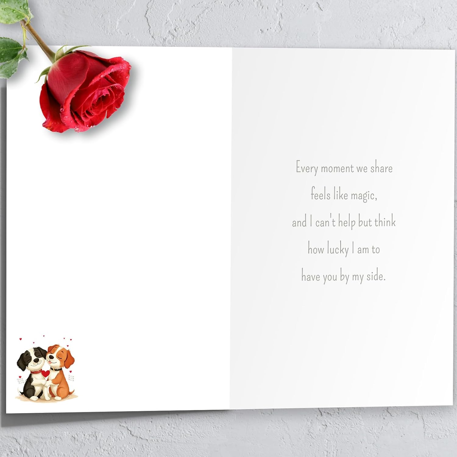 Dog Valentines Day Cards?Cute Valentines Day Gifts For Her Him, Dog Valentines Day Card Gifts For Wife Husband Boyfriend Girlfriend