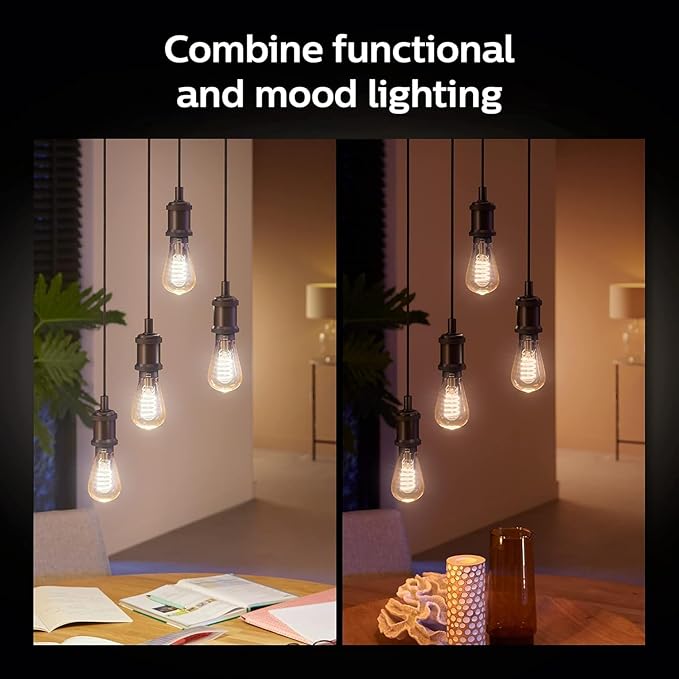 ST23 Smart Filament LED Bulb 60W E26 White Ambiance 4 Pack Alexa Google Home