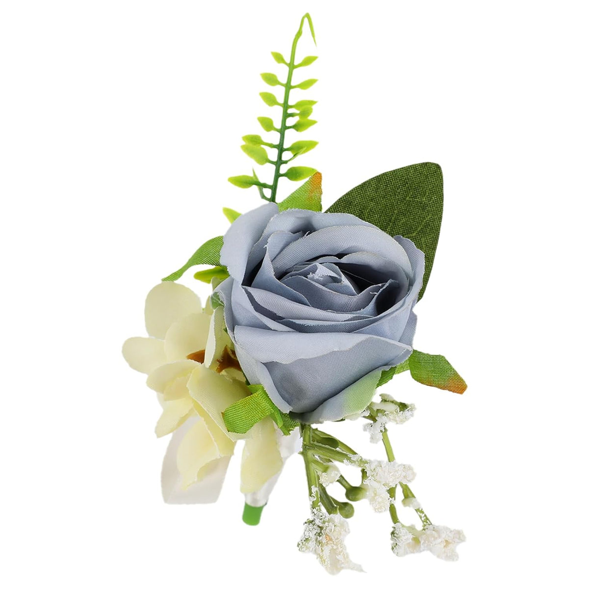 Wedding Boutonniere For Men, Rose Flower Buttonholes Artificial Groom Corsage Prom Suit Decoration For Groomsmen (Style 1)