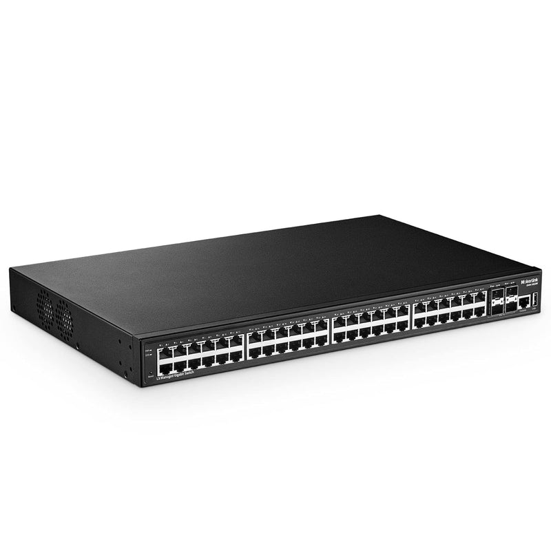 48 Port Gigabit Managed Switch, 48 Port Ge, 4X10G Sfp+, 1 Console Port, 1 Usb