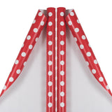 Gift Wrap - Polka Dot Wrapping Paper - 50 Sq Ft Total (30 In X 10 Ft Each) - Red With White Dots - 2 Rolls/Pack