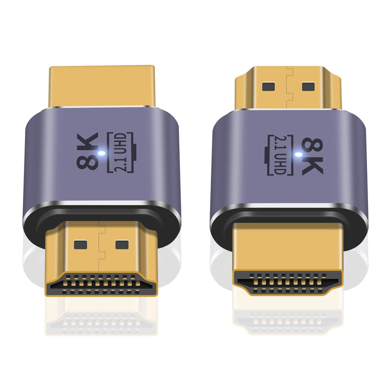 Hdmi Male To Male Adapter 8K, 48Gbps Hdmi 2.1 Adapter, Hdmi To Hdmi Adapter Uh