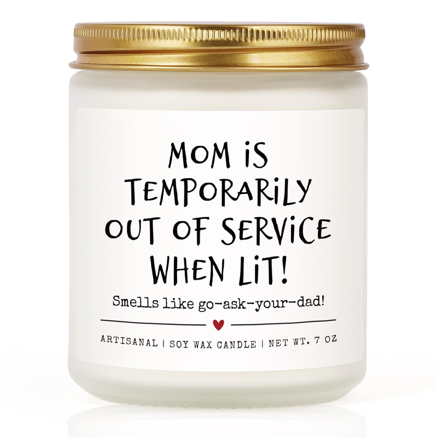 Funny Mom Candle Gifts, Mom Valentines Birthday Gifts, Moms Presents For Mothers Day Christmas, Birthday Gift For Moms From Daughter Son, 7Oz