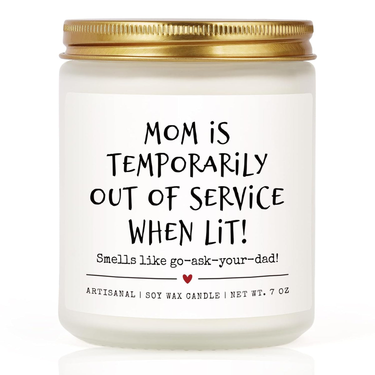 Funny Mom Candle Gifts, Mom Valentines Birthday Gifts, Moms Presents For Mothers Day Christmas, Birthday Gift For Moms From Daughter Son, 7Oz