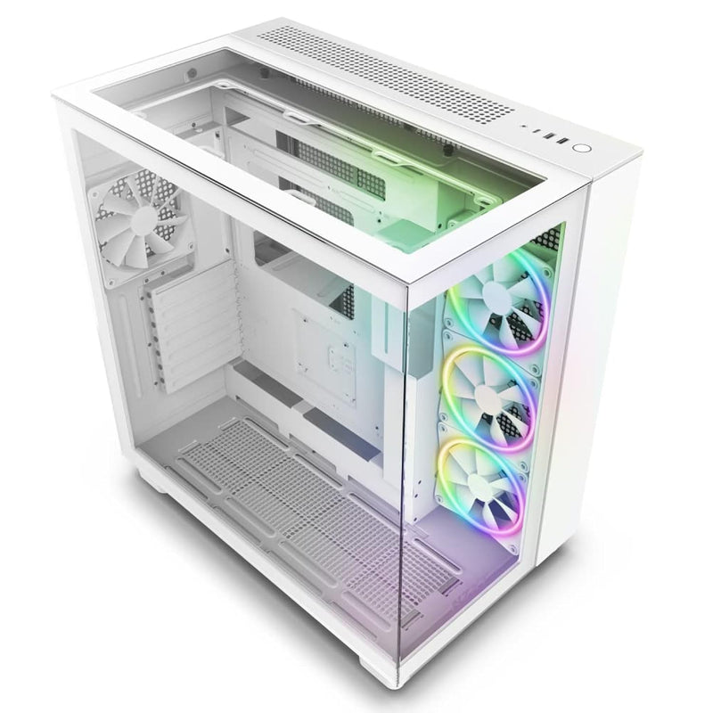 NZXT H9 Elite Dual-Chamber ATX Mid-Tower PC Gaming Case – Includes 3 x 120mm F