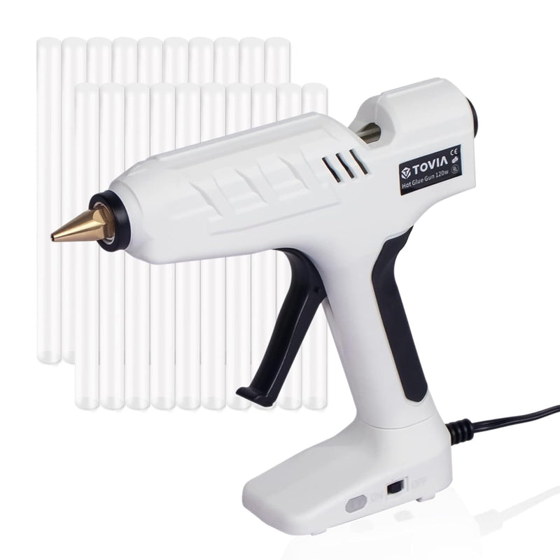 High Temp Hot Glue Gun Kit With Switch, Full Size 120W Heavy Duty Melt Glue Gu