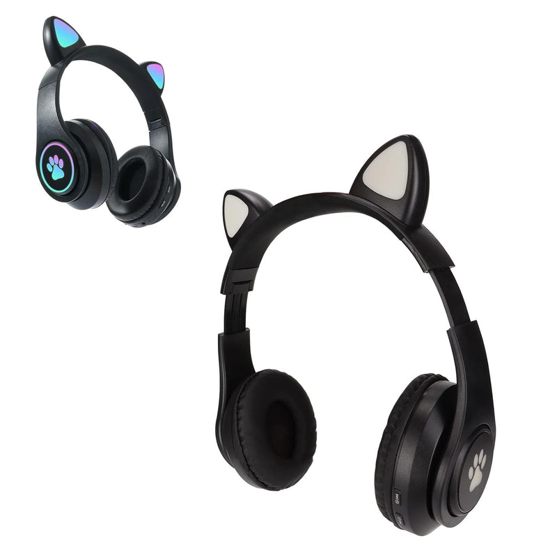 Cat Ear Bluetooth Headphones,Wireless Gaming Headset,Over Ear Headphones Folda