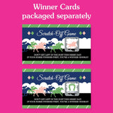 Big Dot of Happiness Kentucky Horse Derby Scratch-Off Game Cards – Racing Party Activity, Derby Day Supplies, Interactive Guest Entertainment, Track-Themed Scratch Tickets – 22 Ct
