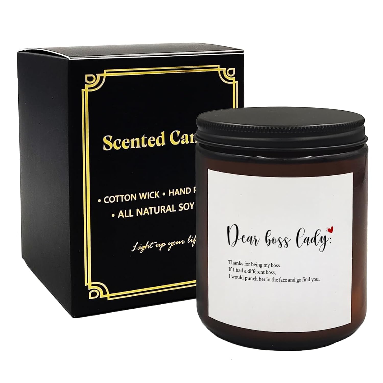 Boss Lady Candle, Boss Lady Gifts For Women, Bosses Day Gifts For Women, Gifts For Female Boss, Best Boss Gifts For Women, Dear Boss Lady Scented Candles